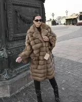 Шуба из лесной куницы 2