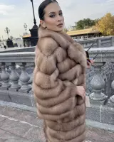 Шуба из лесной куницы 3
