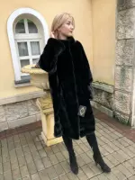 Шуба из норки Black Velvet 0