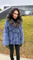 Шуба из норки с капюшоном 2