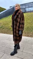 Шуба из норки в оттенке 
