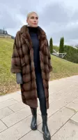 Шуба из норки в оттенке 