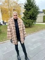 Шуба из куницы 0