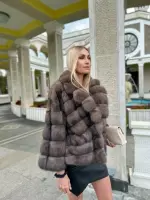 Шуба из баргузинского соболя 0