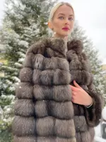 Короткая шуба из баргузинского соболя 0
