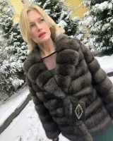 Шуба из баргузинского соболя 0