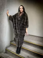 Шуба кокон из баргузинского соболя 0