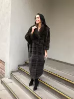 Шуба кокон из баргузинского соболя 2