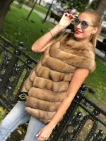 Жилет из баргузинского соболя 0