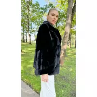 Шуба из норки NAFA Velvet с английским воротником 2