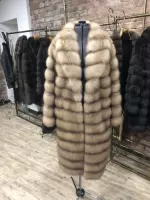 Шуба из лесной куницы 0