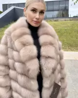 Шуба из лесной куницы 2