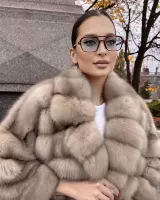 Шуба из куницы в оттенке тор-тор 3