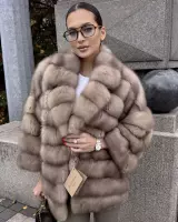 Шуба из куницы в оттенке тор-тор 4
