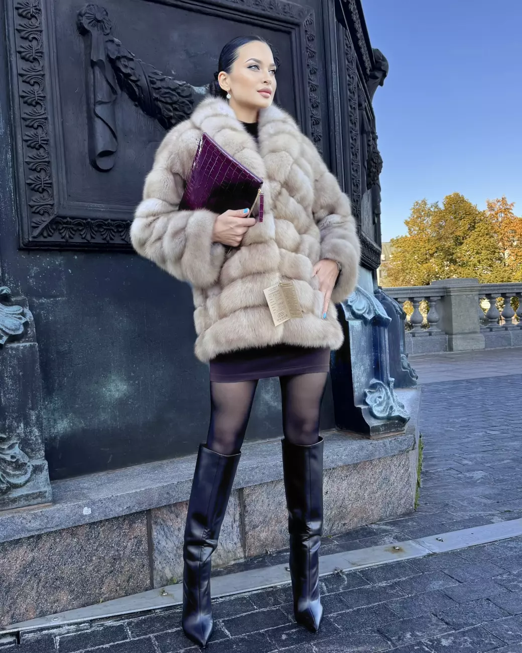 Шуба из куницы 3